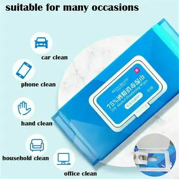 

75% Alcohol Swabs Wipes Antiseptic Disinfection 80Pcs/Pack