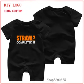 

Starva Completed It black printed romper 0-24M Summer Solid Rompers Newborn Infant Baby Girl Boy Outfit Cotton Casual Clothes