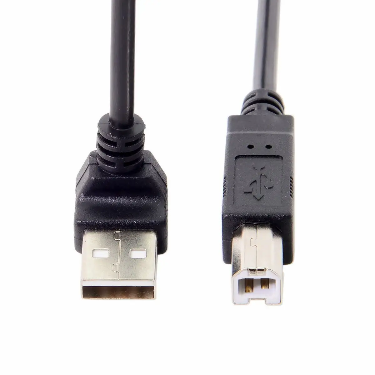 Down Angled 90 Degree USB 2.0 Male to B Type Male Cable for Printer Scanner Durable Easy To USe AA4539