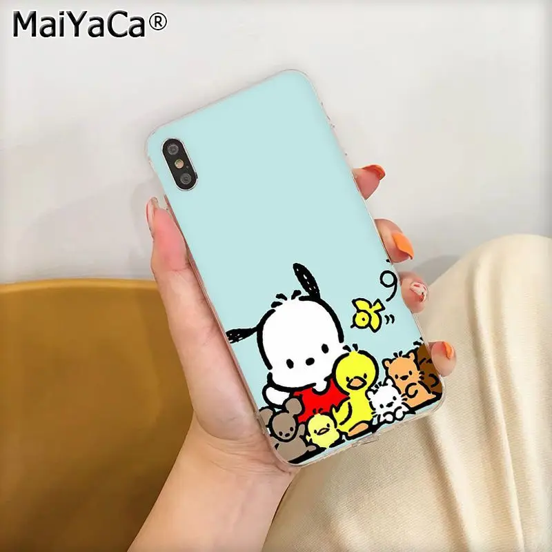 MaiYaCa милый мультфильм Pochacco прозрачный ТПУ чехол для телефона Apple iphone 11 pro 8 7 66S Plus X XS MAX 5s SE XR fundas Cover - Цвет: A11