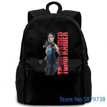 

New Tomb Raider Lara Croft Movie New Design Print Unisex More and Colors women men backpack laptop travel school adult