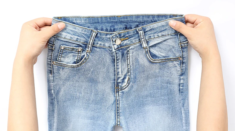 Jeans Woman Stretch Skinny Jeans With High Waist Women Washed Denim Ladies High Elastic Pencil Pants