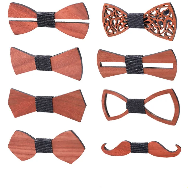 Wooden Dinosaure Bow Tie for Boys Neck Wear Bowknot Bow Ties