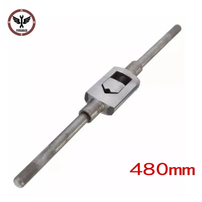 FINDAMAZE 480mm Adjustable Tap Wrench M12-M24 Handle Tap Tapping Reamer Tool