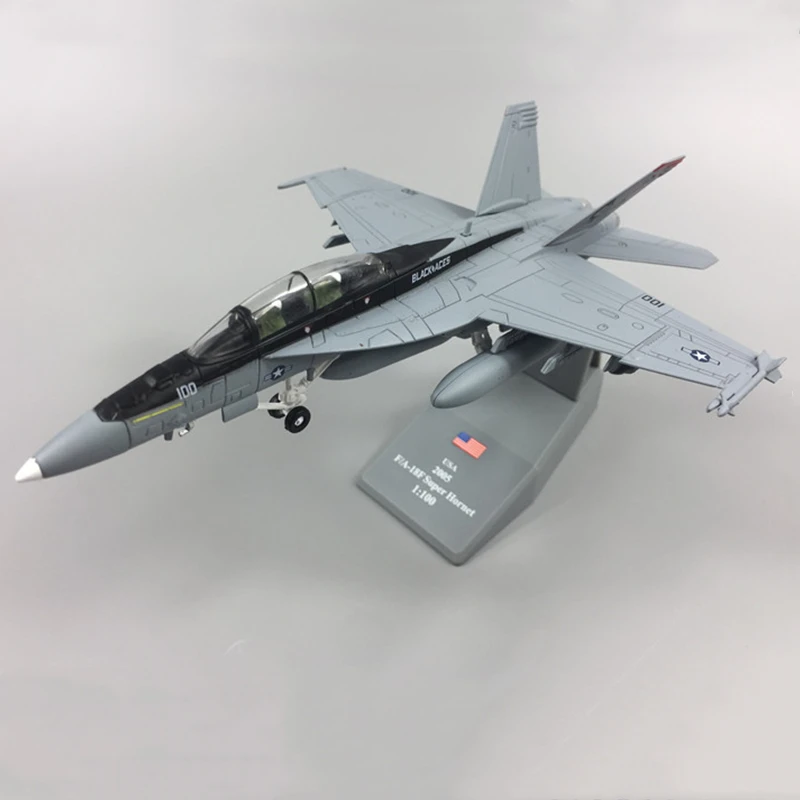 19 см 1/100 масштаб F18 F-18 F/A-18 Boeing Hornet многоцелевой истребитель ВВС США литой Самолет Модель Коллекция подарок