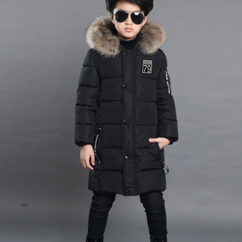 

New Kids Winter Jacket Boys Coats Thickness 4-12 Old Size Autumn Winter 9WBT033