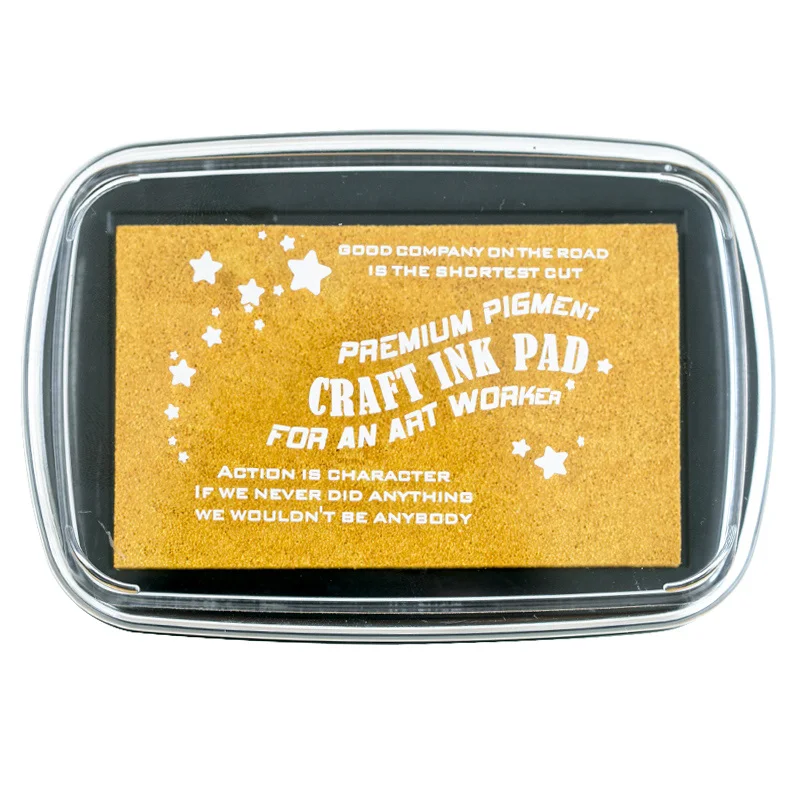 10*6.7cm Large Size Metallic Oil Based For DIY Craft Rubber Stamps for ink pad Fabric Wood Paper Wedding Gift Finger Print