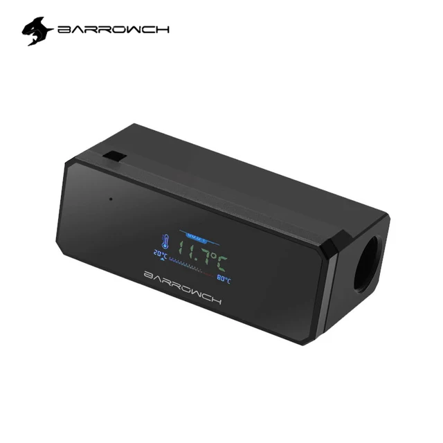 BARROWCH Black Water Cooling Temperature Display Screen PC Watercooling