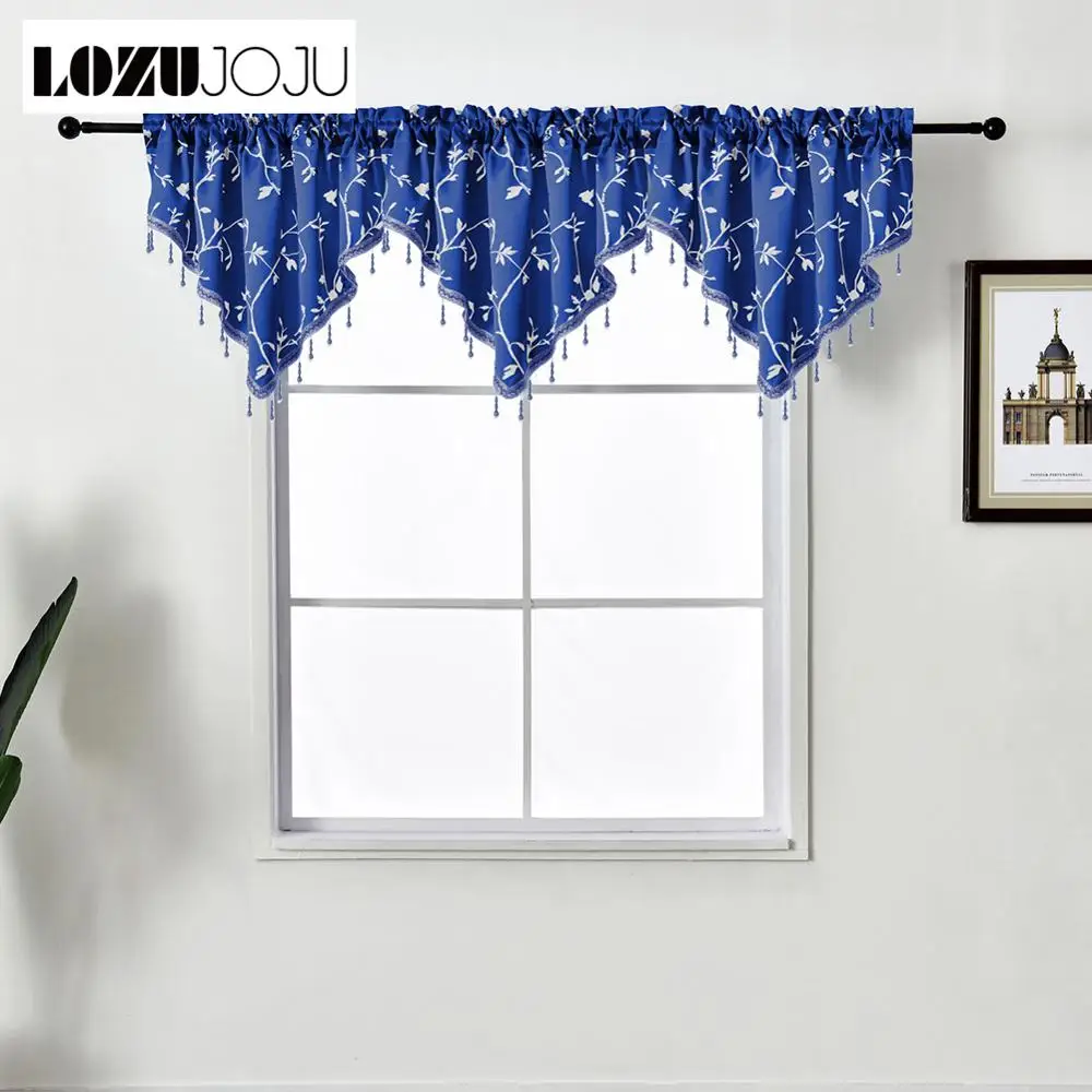 LOZUJOJU 1 шт. флаг Valance украшение для дома короткие занавески с бусинами растения