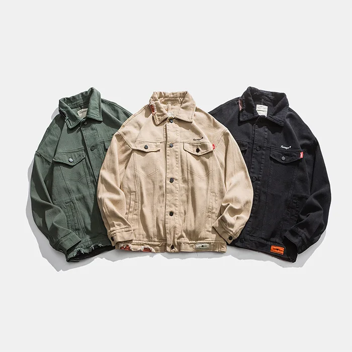 

Wu Navigation Workwear Coat Men's Spring And Autumn Jacket Men's Popular Brand Loose Casual Tops Japanese-style Retro Korean-sty