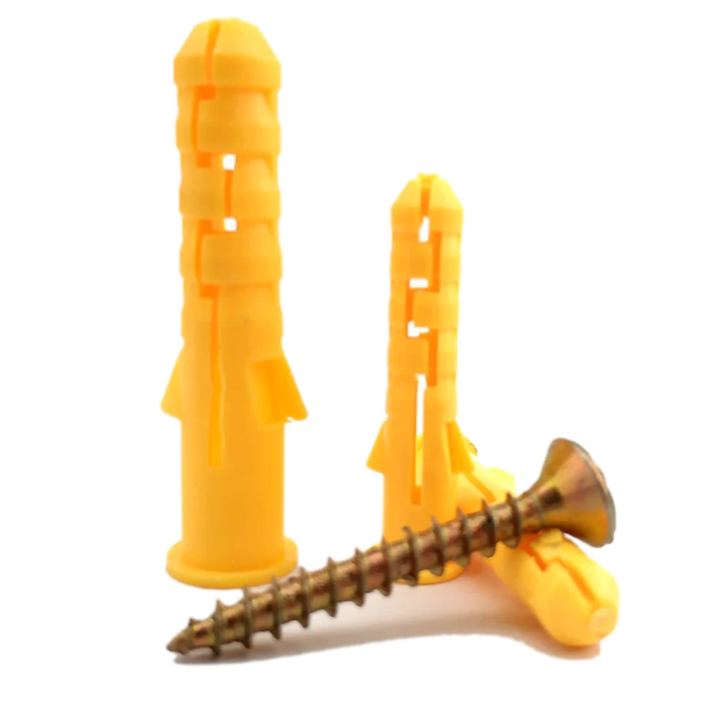 

Pipe Self Tapping Wall 300pcs Plastic Expansion Tube Anchors Drilling Woodworking Plugs With Metal Screw Kit Multifunctional