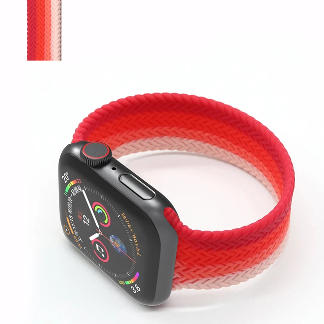 Solo Loop for Apple Watch Strap 44mm 40mm 45mm 41mm 38mm 42mm Elastic Silicone Watchband Bracelet iWatch Serie 7 654321 SE Band C8