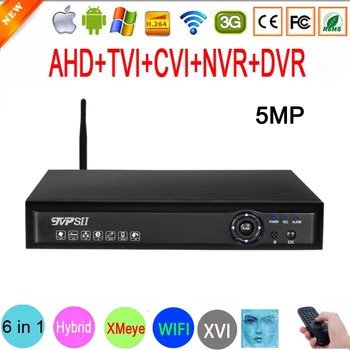 

Blue Panel 5MP Audio XMeye Hi3531D H.265+ 8CH 8 Channel 16CH 16 Channel Hybrid WIFI 6 in 1 XVI TVI CVI NVR AHD WIFI CCTV DVR