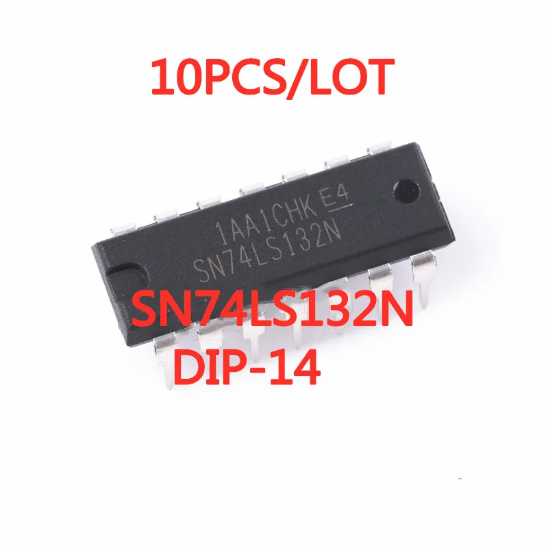 10 шт./лот Новый 74LS132 SN74LS132N DIP-14 четыре входа и триггеры без Шмитта | Электронные