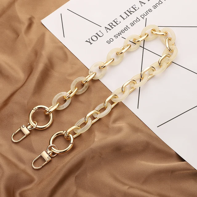 New Acrylic Bag Chain Bag Strap Removable Bag Accessories Colourful Women's Resin Chain chain of bags Purse Chain Fishbone chain L204-MS