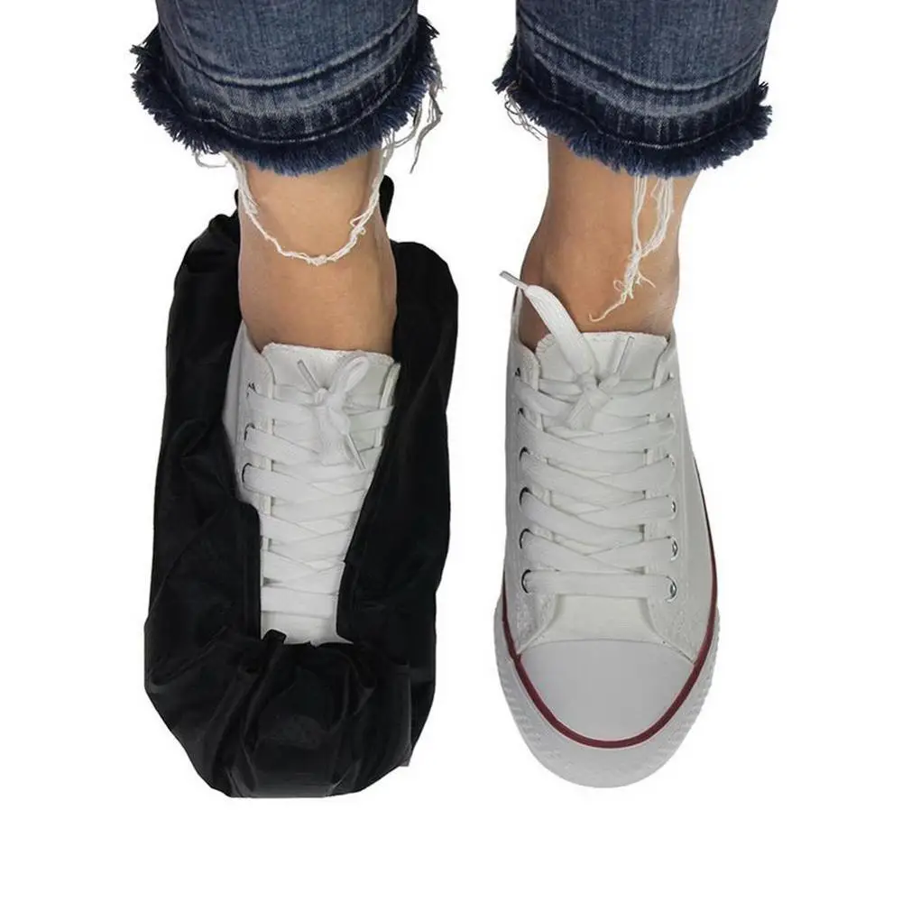 

1Pair New Step in Sock Reusable Shoe Cover One Step Hand Free Sock Shoe Covers Durable Portable Automatic Shoe Covers