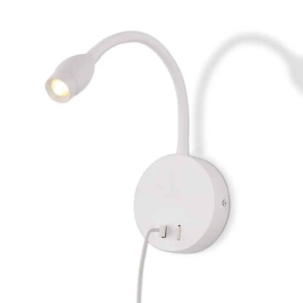 

zerouno led book light bedside reading lamp nightlight 360 degree angle adjustable usb nightlight wall mounted lighting lampada