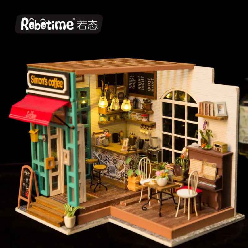 

Robotime Creative GIRL'S Toy Handmade DIY for Making Assembled Wood 3D Jigsaw Puzzle Send Friends Birthday Gift