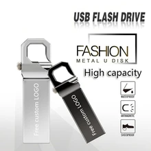 USB флеш-накопитель 64 Гб металлический флеш-накопитель 128 ГБ 32 ГБ 16 ГБ Флешка usb флешка 8 ГБ 4 ГБ флеш-накопитель карта памяти Бесплатный Пользовательский логотип
