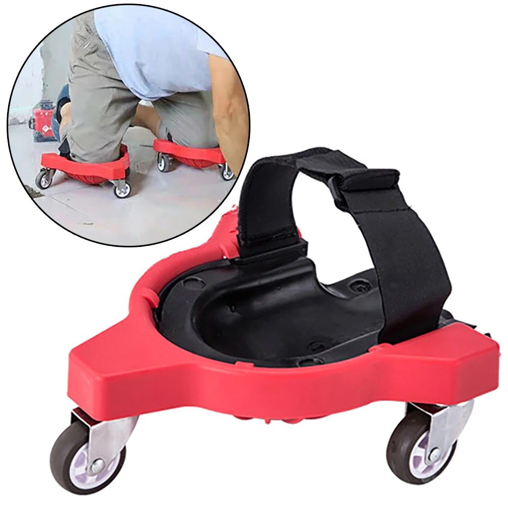 

Wheels Knee Pads Rolling Wheels Mobile Flexible Gliding for Work Construction Job Site laying tile vinyl auto repair protecting