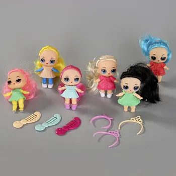 

6pcs/set surprise doll cute doll girl doll child play house toys for children dolls accessories toys for girls