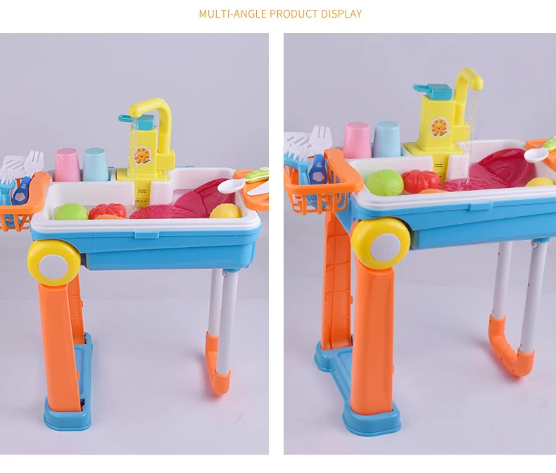 Brinquedos de Cozinha Presentes da Menina Crianças Simulação Família Acomodable Iluminação Elétrica Efeitos Sonoros se Casar Trolley Case Conjunto 31 High Quality Brinquedos e hobbies