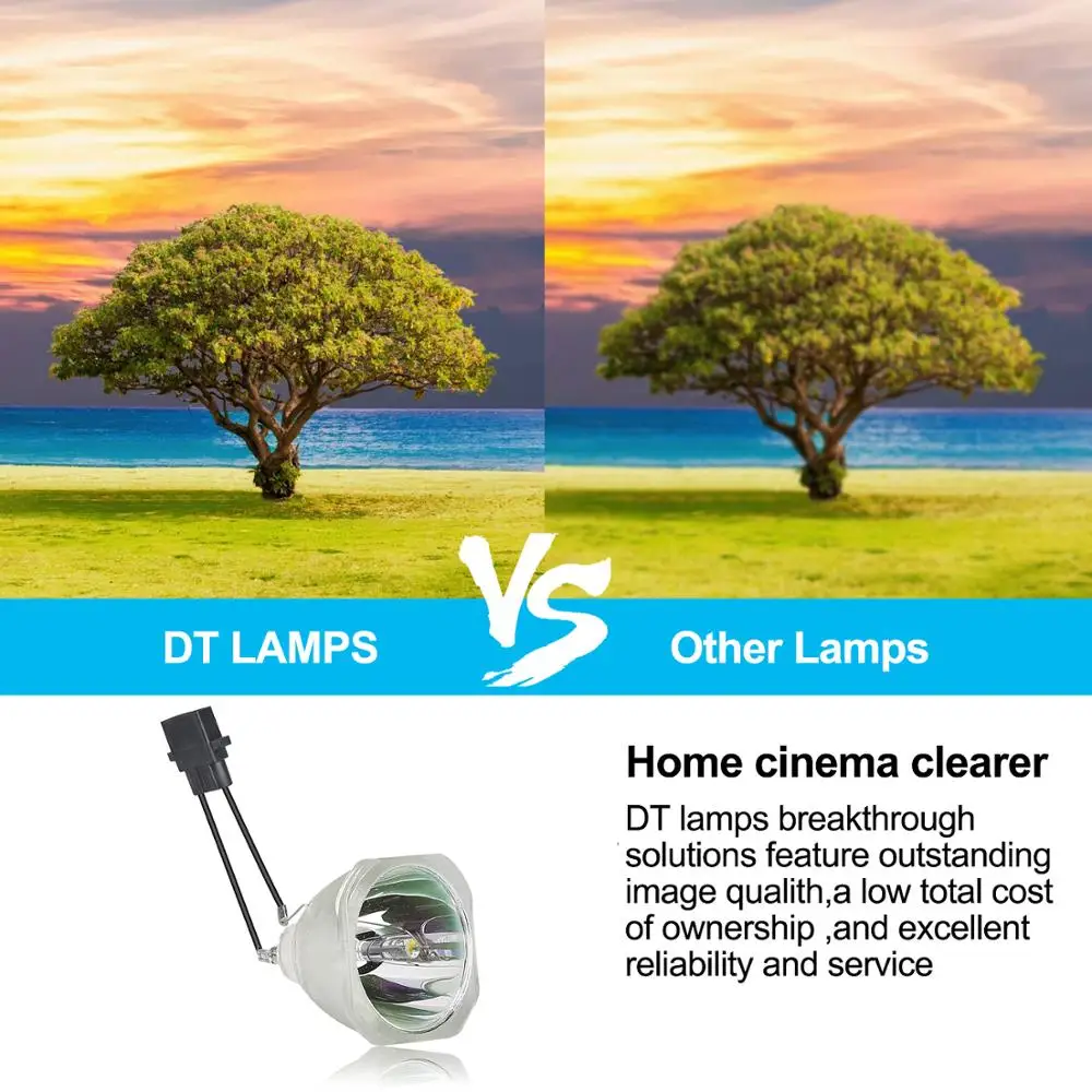Лампа для проектора ELPLP78/V13H010L78 95% Brightnes для Epson PowerLite HC 2000/HC 2030/PowerLite HC 725HD/PowerLite HC 730HD