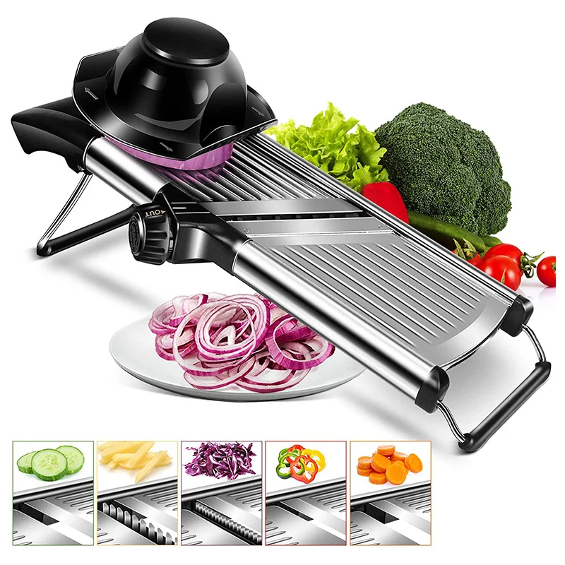 Mandoline Professional Vegetable Cutter Slicer Grater With Adjustable 304 Stainless Steel Blades Kitchen Accessories | Дом и сад