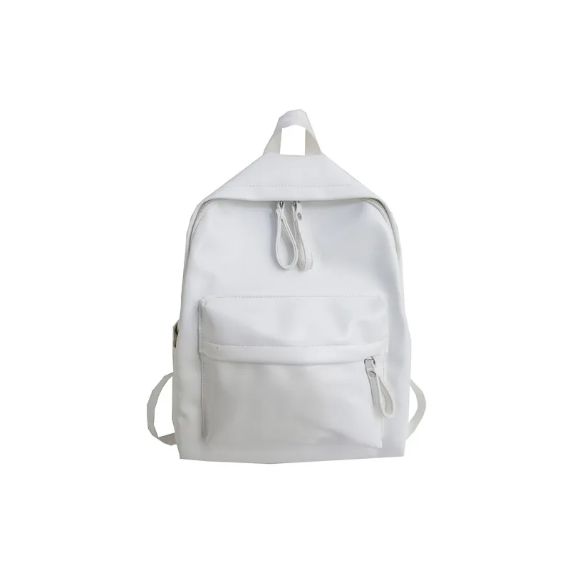 Модный женский рюкзак в консервативном стиле, кожаная школьная сумка, рюкзаки для подростков, девочек, Большой Вместительный рюкзак из искусственной кожи для путешествий, Sac A dos - Цвет: white
