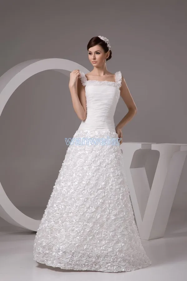 

free shipping 2016 new design elegance dresses custommade size/color ball gown bridal gown white luxuriant wedding dress