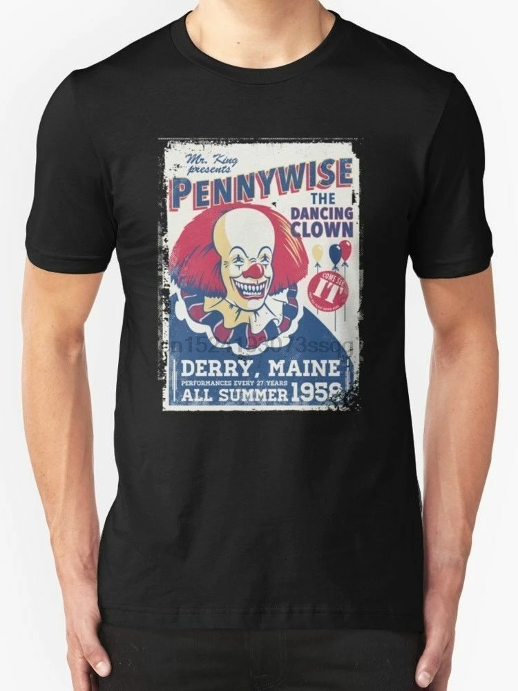Pennywise it stephen king танцующий клоун новая футболка | Мужская одежда