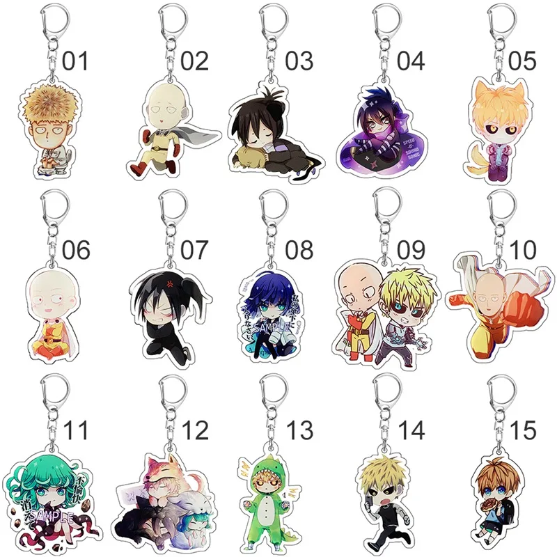 1 шт. брелок для ключей с аниме One Punch Man 6 см|Брелоки| |