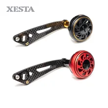 XESTA Рыболовная катушка ручка 8*5/7*4 мм углеродное волокно рокер сплав ручка для приманки литья катушки рыболовные снасти инструменты Левая Правая рука