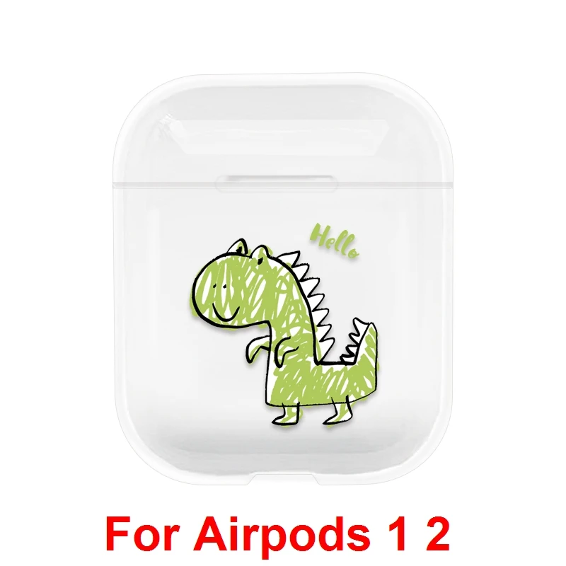 For Airpods 1 2 08 Прозрачные чехлы для наушников для Apple AirPods Pro, 3-е зарядное устройство, милый жесткий чехол из поликарбоната с кристаллами для Airpods 2nd 1, чехлы - Цвет: For Airpods 1 2 08