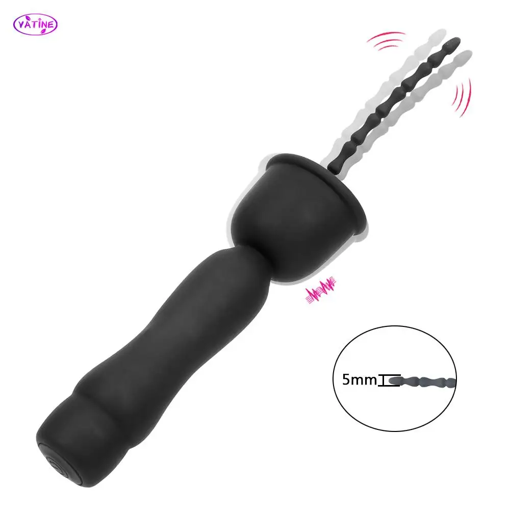 3mm Urethral Sounding Dilator Penis Plug Medical Vibrators For Men Catheters Sex Toys Adults Games Bondage Sets Erotic Products