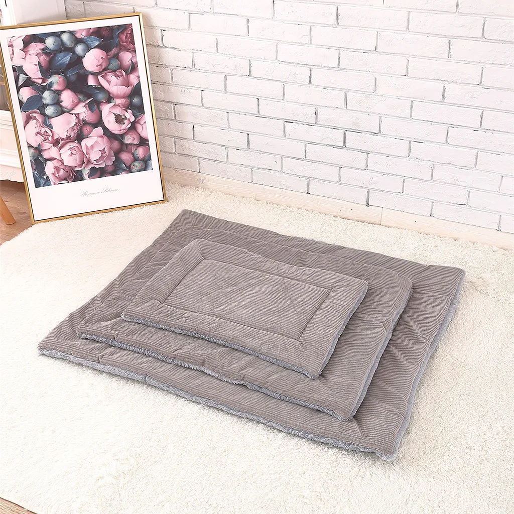 Новые Pet Короткие Плюшевые ботинки кровать коврик теплый матрас для сна