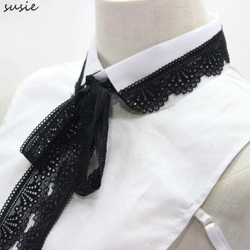 Женская классическая офисная блузка свитер жилет съемный ложный воротник