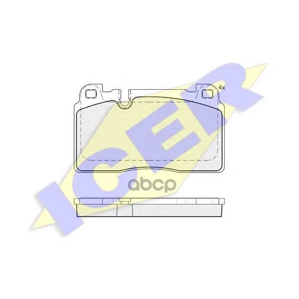 182112_колодки Дисковые Передние! Audi Q5 2.0tfsi/3.0tfsi/2.0tdi/3.0tdi 08 Icer 182112 Icer арт. 182112