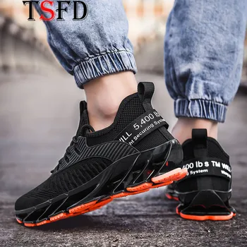 

Increase Men's Running Shoes Men Sport Lace Up Shoes Summer Men's Sneakers Mesh Breathable Jogging Shoes Black Sports Shoes C13