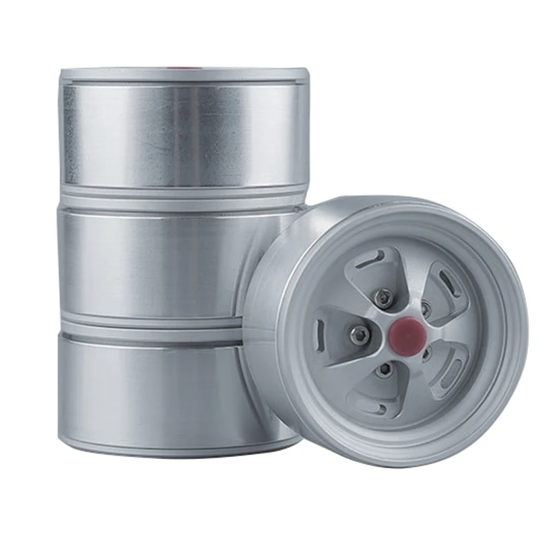 

4Pcs RC Wheels Hub for 1/10 RC Crawler Axial SCX10 II 90046 TRX4 D90 1.9 Inch Metal Wheel Modification Upgrade Accessories