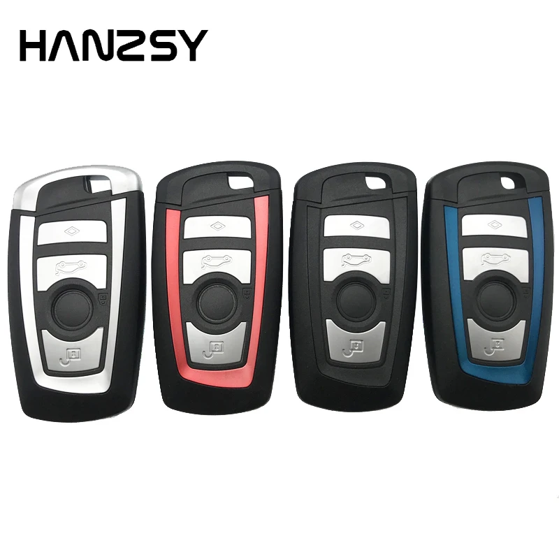 4 Buttons Smart Key Case For BMW CAS4 F 3 5 7 Series E90 E92 E93 X5 F10 F20 F30 F40 Replacement Remote Car Key Shell Fob