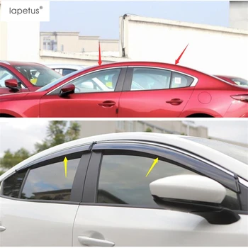 

Lapetus Accessories Fit For Mazda 3 2019 2020 Sedan Window Visor Vent Shade Rain Sun Wind Guard Deflectors Awnings Shelters Kit