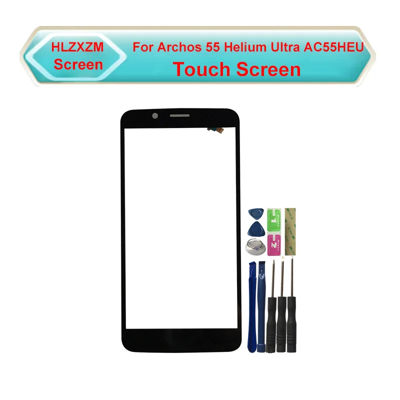 Сенсорный экран для Archos 55 Helium Ultra AC55HEU без ЖК-дисплея дигитайзер замена сенсора с