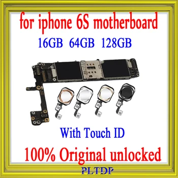 

For iphone 6S motherboard with touch ID/without touch ID, Factory Unlocked with IOS system 16GB/64GB/128GB