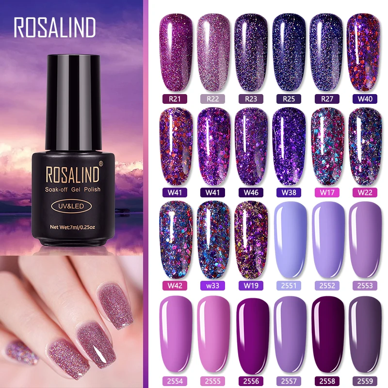 ROSALIND Gel Nail Polish Nail Art Vernis Semi Permanant UV Primer Manicure 7ML Top Coat Primer Gel Lak Hybrid Nail Polishes|Nail Gel| - AliExpress