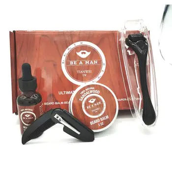 

BellyLady Beard Growth Kit Styling Tool Nursing Roller Safe Painless Skin Care Essence Set Perfect Gift for Bearded Men