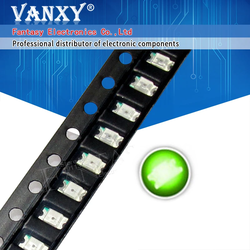 100pcs Green 1206 SMD LED diodes light 3216led diodes lightdiode