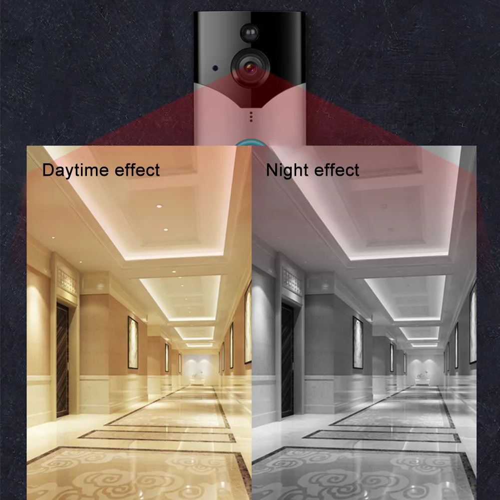 

Security Detection Night Vision Alarm WIFI Real Time HD Smart Wireless Video Doorbell Anti Theft Home 2 Way Talk Easy Install