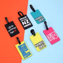 Заказная Экологичная 3D мультяшная багажная бирка с логотипом мягкая ПВХ резиновая бирка для багажа опознавательные ярлыки
