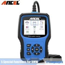 ANCEL, BM700 completa del sistema OBD2 escáner automotriz código lector de aceite batería EPB Airbag TPMS restablecer herramienta de diagnóstico del coche para BMW MINI